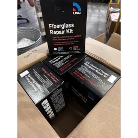 USC Case of 4 Fiberglass Repair Kit with Cloth and Resin USC 58006
