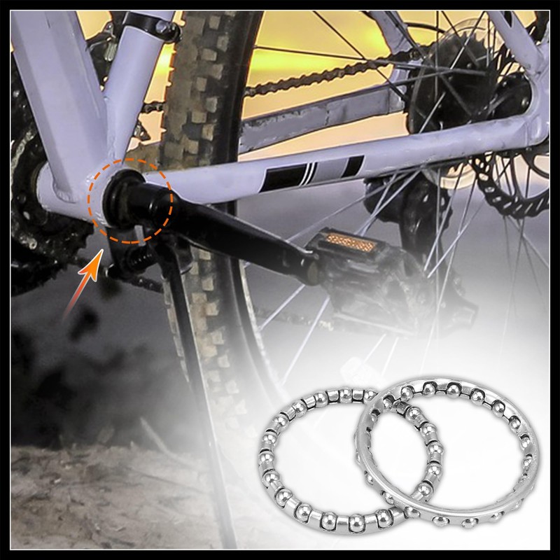 Hihaha 2pcs 40mm x 20 Bicycle Ball Bearings Crank Wheel