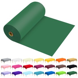 JHDZDHY 54 Inch X 300 Feet Plastic Table Cover Roll Premium Disposable Plastic Tablecloth for All Type/Shape Tables | Picnic, Party, Banquet, Birthdays, Weddings (Green, 54 Inch X 300 Feet)