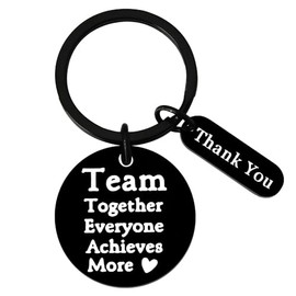 Siopue Thank You Keychain Gifts for Team Retirement Gift for Employee Coworkers Christmas Presents for Boss Mentor Team Leader Gifts Appreciation Keychain for Him Her Inspirational Gifts Keychain