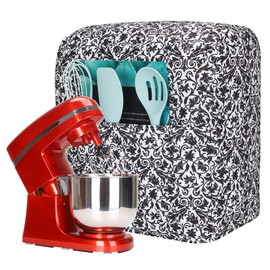 Kitchen Aid - Funda mezcladora de cocina, compatible con 6 a 8 cuartos de galón, mezcladora de soporte Hamilton, cubierta para mezclador de ayuda de cocina, tapas mezcladoras de soporte de cocina.