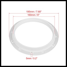 Hihaha 6" Boat White Circular Inspection Hatch Deck with Detachable Cover Durable Material