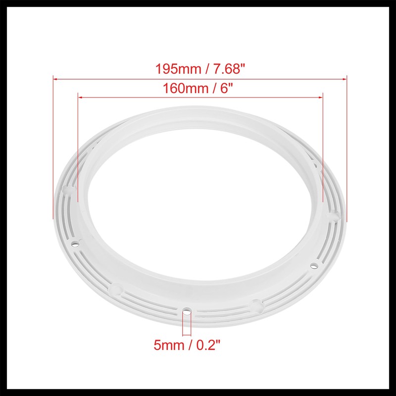 Hihaha 6" Boat White Circular Inspection Hatch Deck with Detachable