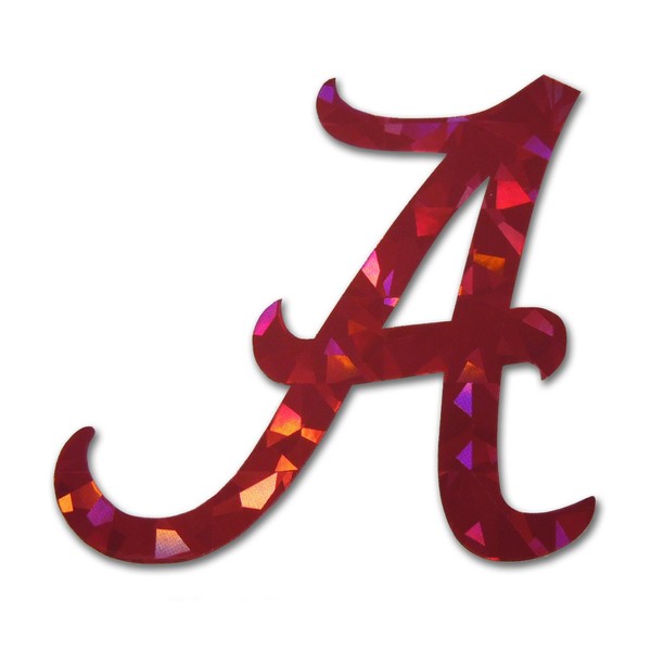 Elektroplate Alabama Red Open Style NCAA Reflective 3D Decal Domed Sticker Emblem