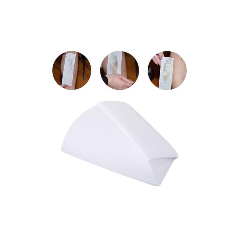 200 Piezas Tiras de Cera Facial y Corporal de Papel
