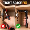 24-in-1 Manual Ratchet Screwdriver Set – Aluminum Alloy Handle with