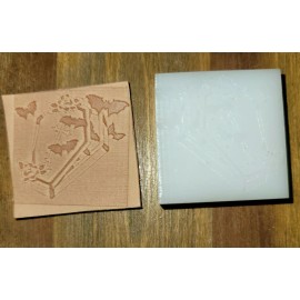 Southerncharmholsters "Bats in a Coffin"  Stamp..leather Press Tool DELRIN..NOT A HAMMER TOOL