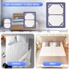 Bed Sheet Straps,4+1 Pcs Fitted Sheet Clips Holder,Upgraded Triangular Sheet