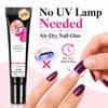 Nail Glue for Press Ons, Semi-Solid Air Dry Adhesive with