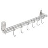 Wall Mounted Storage Shelves Pot Lid Rack Utensil Hanger Hook