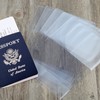 5 Pack Passport Cover Protector Case Clear Plastic Vinyl ID