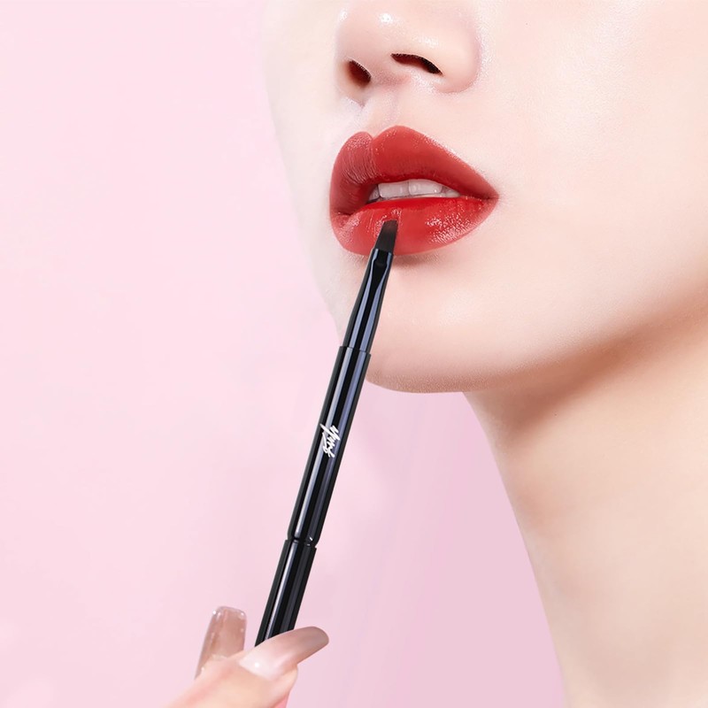 ACOSBRUOP Makeup Brushes Lip brushes Lipliner brushes Black Retraltable for