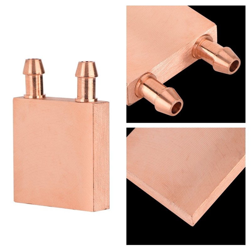Copper Water Cooling Block,Recuperative Heat Exchanger for Graphics GPU Head