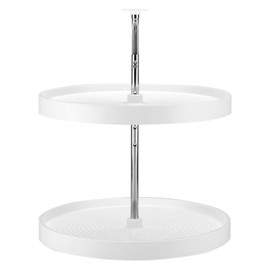 Rev-A-Shelf White 24 Polymer Full Circle Lazy Susans 2-Shelf