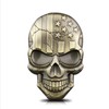 3D Skull Devil Death USA Flag Metal Car Motorcycle Emblem