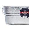 Behrens 0-OV Hot Dipped Galvanized Steel Oval PlanterTub, 5-1/2-Gallon, Silver