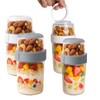 Reusable Parfait Cups with Lids & Spoon – 2-Layer Leakproof