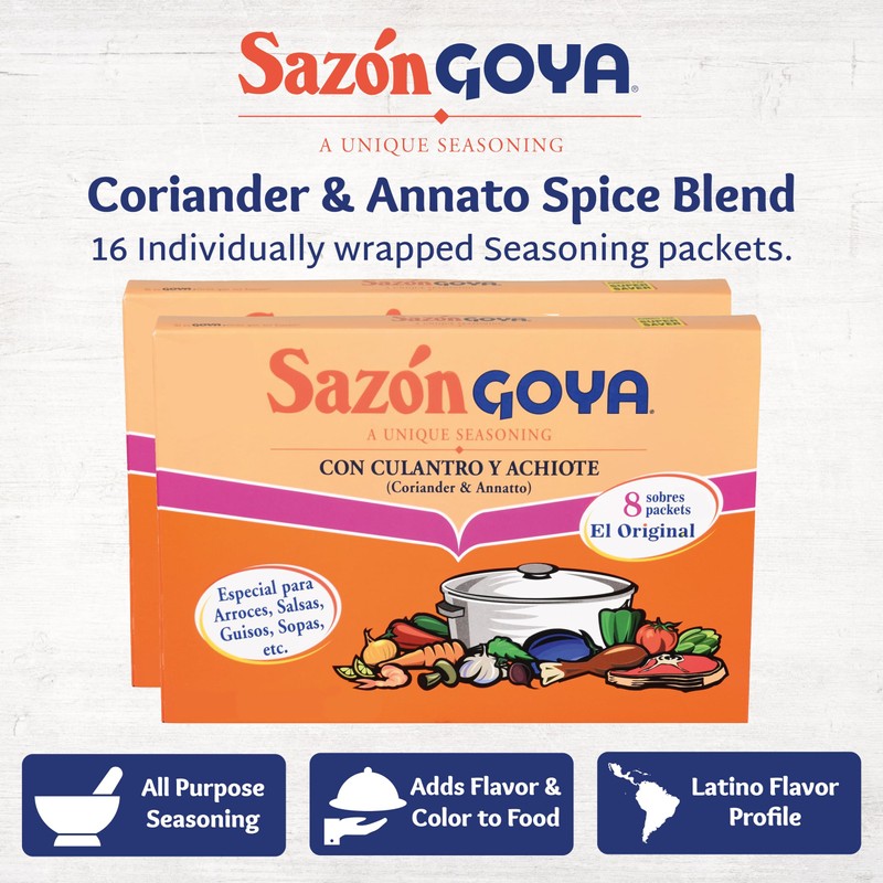 Sazón with Coriander & Annatto by Goya, Latin Spice Blend