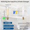 Luxvista Dimmable T6.5 E17 LED Appliance Bulb - 4W LED