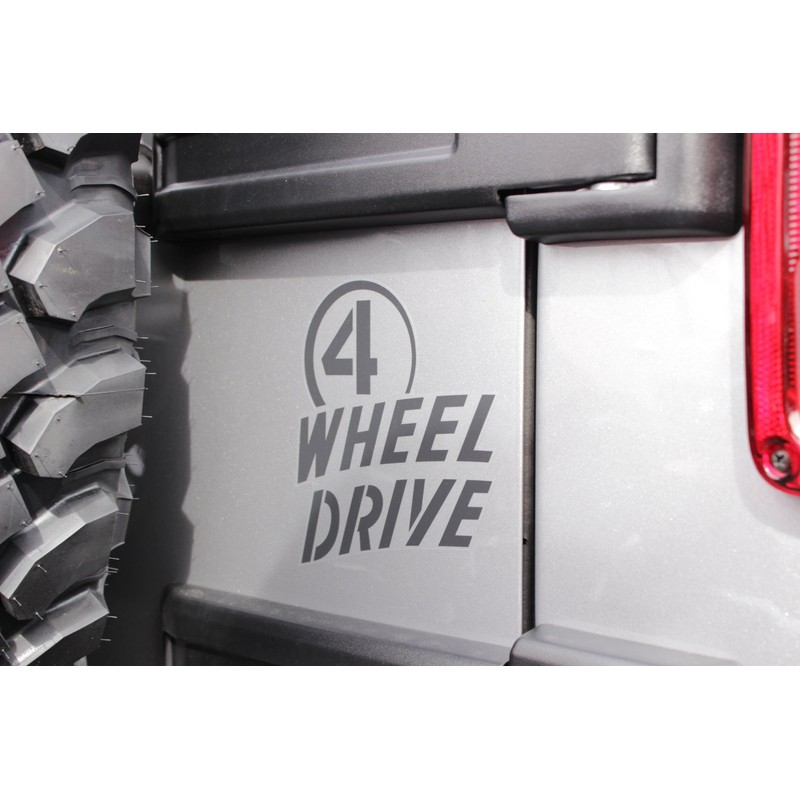 Mopar Jeep Wrangler Willys Wheeler 4 Wheel Drive Sticker Decal