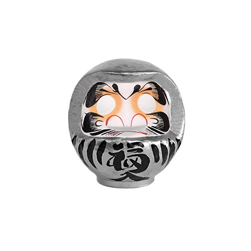 Takasaki Daruma HKDM-5-SL-11 Figurine, Silver, No. 5, 5.9 x 5.5