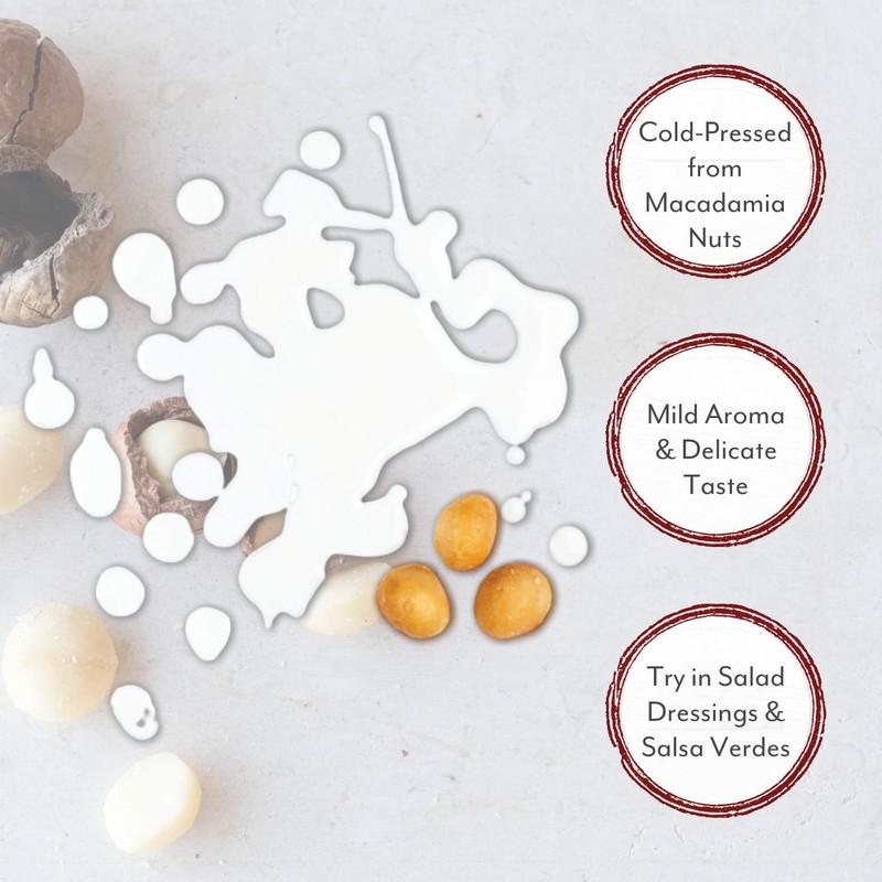 Roland Foods Virgin Cold-Pressed Macadamia Oil, Specialty Imported Food, 8.45