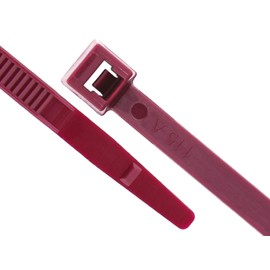 Supreme Cable Ties Nylon Cable Zip Ties [Pack of 100] – 14.6 in, 50lb, Burgundy, Plenum Rated Heavy Duty Zip Ties | Cable Organizers