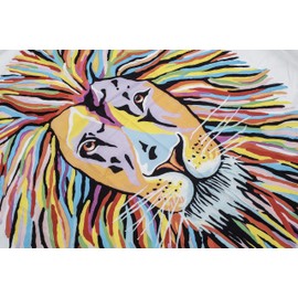 Croydex Steven Brown Lewis McZoo Shower Curtain, Multicolour, 1800x1800
