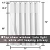Hotel Style Cotton Shower Curtain with Snap-in Fabric Liner, Mesh