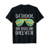 Q3XX Funny Sunglasses School Bus Driver Back To School T-Shirt