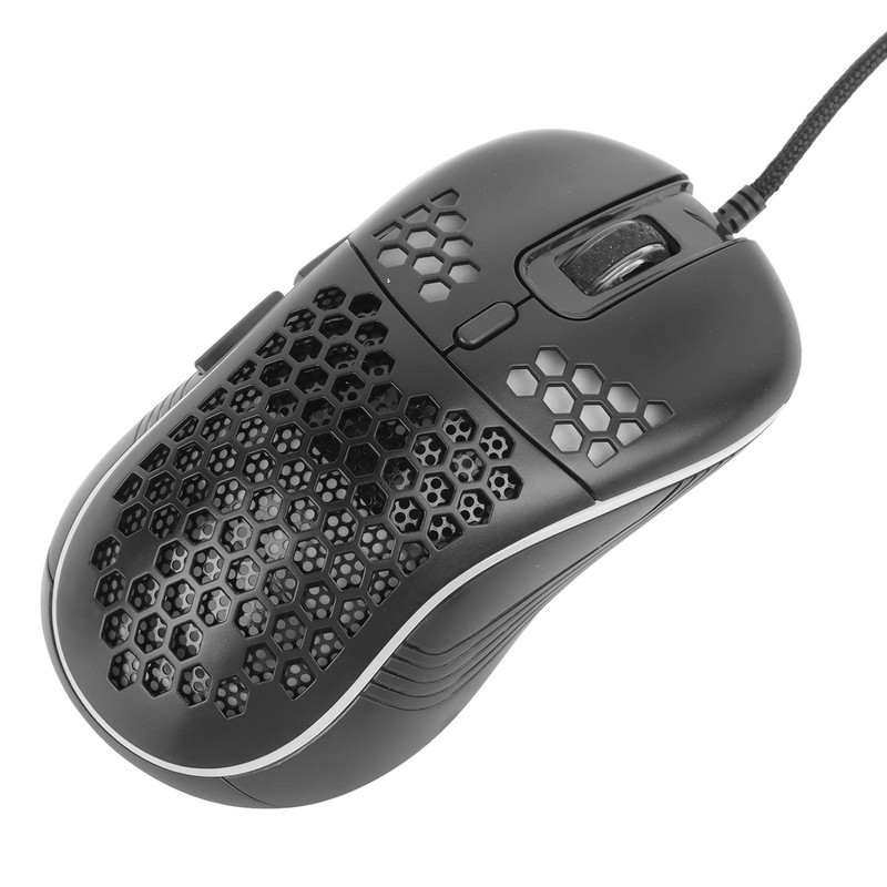 Wired Mouse Lightweight Hollow Out Ergonomic Optical Sensor USB Computer