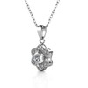 Cate & Chloe Poppy 18k White Gold Plated Necklace for