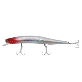 waku fimac Floating Minnow 150F Lure Sea Bass Flicker Blue with Hook Red Head Holo Lip Wide Wobbling