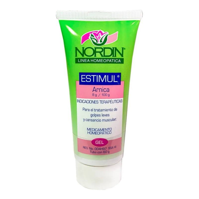 Gel Relajante Muscular De Árnica Estimul Nordin 60g Pack 2