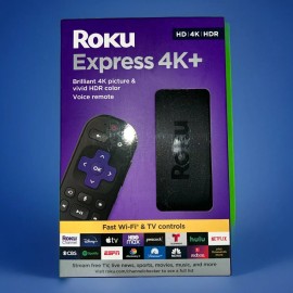Roku Express 4K+ Streaming Player HD/4K/HDR with Roku Voice with TV Controls