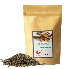 NY SPICE SHOP French Lentils – 3 Pounds French Green Lentils – Dry Lentil Beans - Protein & Fiber Rich - Great for Stews, Indian Curries, Salads