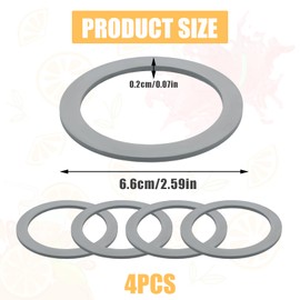 4pcs Blender Gasket for Oster, Blender Gasket O-Ring Rubber Seal Ring Replacement Parts Accessories Compatible with Oster and Osterizer Blender