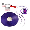 Purple Ribbon 5mm 50 Meters Gift Ribbon for Crafting Gift
