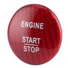 Carbon Fiber Engine Start Stop Button Cover Trim Fit for