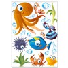 Wandkings Ozean Unterwasserwelt Wandsticker Set, 50 Aufkleber, 3 DIN A4