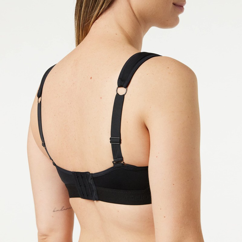 Odlo Women Sports Padded HIGH Bra - Black, Cup A,