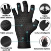 2 Pares Guantes para Artritis,Guantes de compresión de medio dedo,Alivia