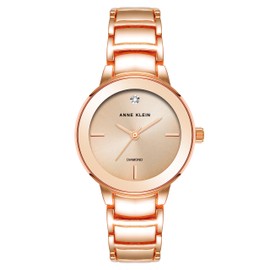 Anne Klein Women's Genuine Diamond Dial Bracelet Watch, AK/4188