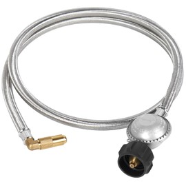 SHINESTAR Manguera adaptador de propano con regulador para parrilla Blackstone de 17/22 pulgadas, manguera trenzada duradera, 6 pies