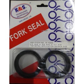 K&S Technologies DUCATI MONSTER 620 2002-2006 FORK SEALS 43MMX54MMX11MM 16-1044S