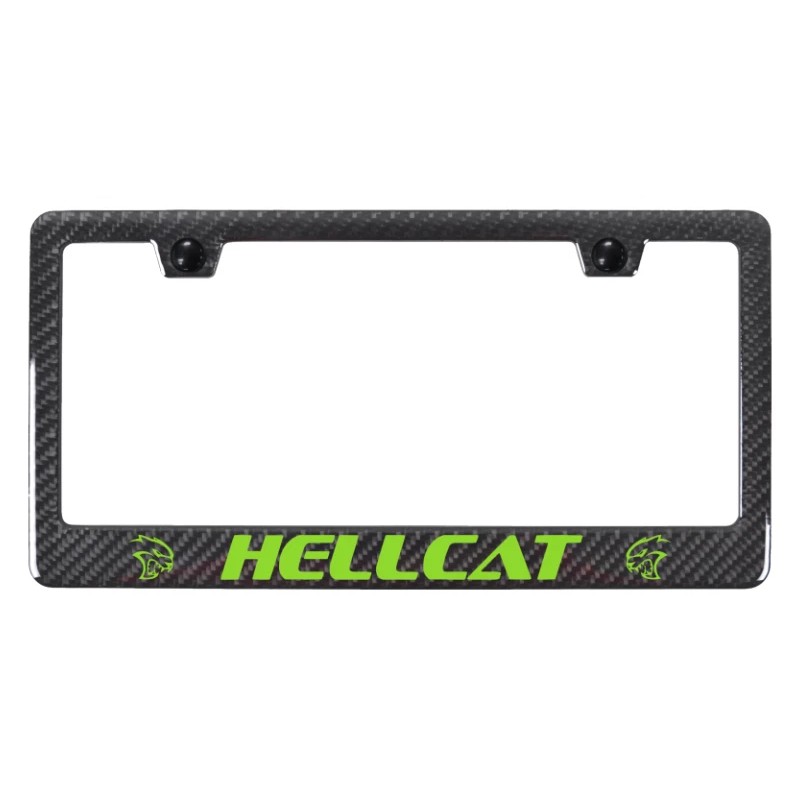 BLVD Dodge Hellcat Real Carbon Fiber ABS Back License Plate