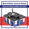 W10434452 Electric Range Dual Infinite Control Switch MDPA-W171-WPM, MDPA-W171-UNM Replacement