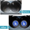 GL2UXYX 2 Pack Dodgers Car Cup Holder Coasters, Non-Slip Cup