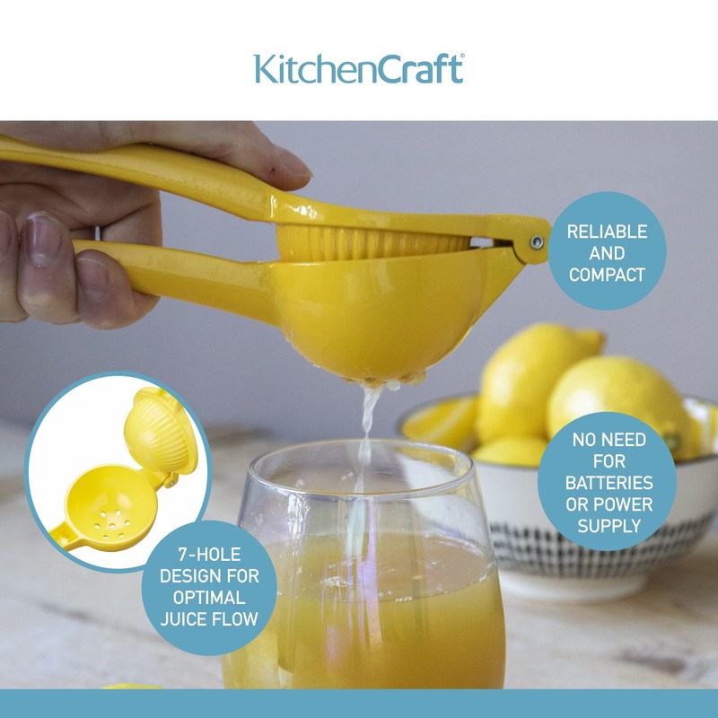 KitchenCraft Lemon Squeezer, Handheld Lemon Juicer, 22 x 7.5 x