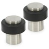 COM-FOUR 2x Doorstop made of satined stainless steel, bottom door